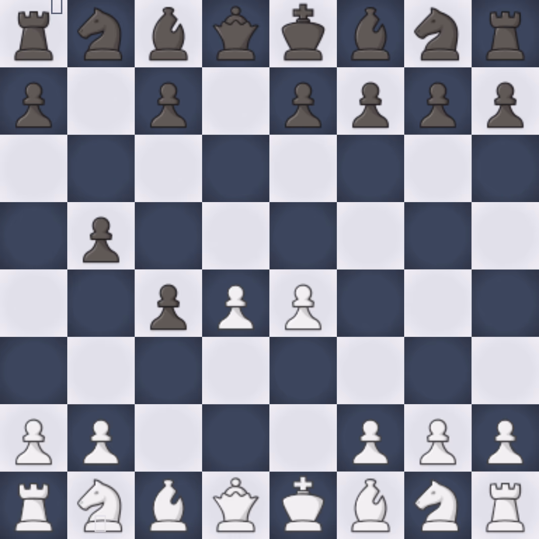 Stockfish's Queen's Gambit board position, viewed from White's side